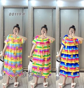 Vêtements <span class=keywords><strong>de</strong></span> <span class=keywords><strong>nuit</strong></span> pour femmes, chemises <span class=keywords><strong>de</strong></span> <span class=keywords><strong>nuit</strong></span>, vente d'usine à bas prix, pyjamas pour femmes d'âge moyen, adultes, motif floral, col rond, polyester - Product Image 6