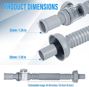 The Manufacturer Wholesales Modern Simple Design Expandable Anti Blockage Bathroom Washbasin Drain Pipe - Product Image 3