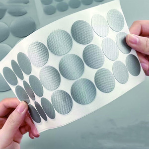 Cinta adhesiva de tela troquelada, discos de cinta adhesiva, puntos de cinta adhesiva, cinta gaffer, briquetas de cinta adhesiva, resistente al calor, de alta resistencia, gris, industrial - Product Image 5