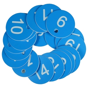 CHINABEES Round Number Beehive Label scatola per apicoltura allevamento <span class=keywords><strong>fattoria</strong></span> numerata con etichetta a foro marcatori per bestiame animale Classificatio - Product Image 2