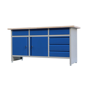 Steel Garage Workbench <strong>With</strong> <strong>Drawers</strong> Steel Work <strong>Bench</strong> <strong>With</strong> Storage Chest Workshop Garage Metal Tool Cabinet - Product Image 6