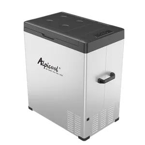 Alpicool C75 Car Fridge Freezer 63.8 Litre Compressor Mini Refrigerator Fridge 12v 24v 100-240v Electric Cooler For Camping