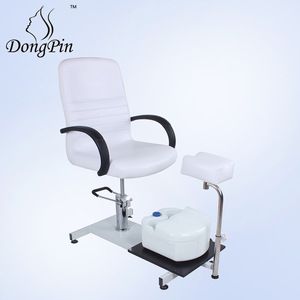 เก้าอี้ทำเล็บ Dongpin สีขาว ปรับระดับความสูงได้ พร้อมอ่างแช่เท้าและล้อ รุ่น 5710 - Product Image 5
