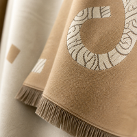 Écharpe Cachemire Chaleureuse Épaisse Automne GG Luxe Jacquard Artisanat Extérieur Toutes Saisons Légère Châle pour l'Hiver
