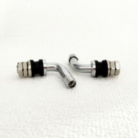 Valve de pneu tubeless solide pour moto Toolon New VS-8-90 à fixation par serrage en laiton