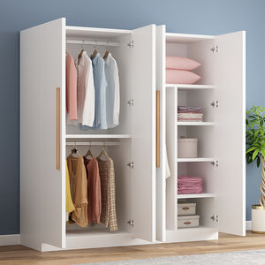 <span class=keywords><strong>ตู้</strong></span>เสื้อผ้าครัวเรือนขนาดเล็กหอพักห้องเช่าห้องนอนเรียบง่ายประหยัดไม้เนื้อแข็งตู้เก็บของสำหรับเด็ก - Product Image 2