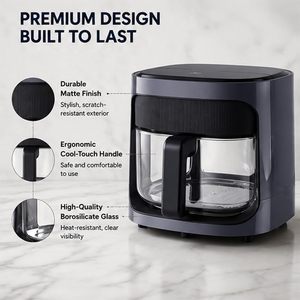 Nueva Freidora de Aire Transparente 2026 con Cesta de Visión 360°, Pantalla Táctil Digital, Horno Eléctrico sin Aceite, Precio de Fábrica - Product Image 2