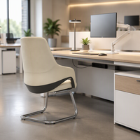 Chaise de conférence ergonomique de luxe en cuir pour bureau, siège moderne pour manager, chaises d'ordinateur, ensemble de mobilier, personnalisation en gros