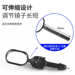 Rétroviseur de vélo Antuke en alliage d'aluminium, rotation à 360 degrés, réglable, fixation sur guidon pour vélos de montagne et de route - Product Image 5