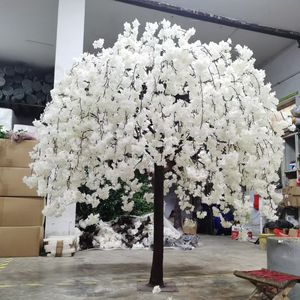 Ramo de damas de honor SPR, plantas de flor de cerezo artificiales de 5 pies, decoración de flores de interior, glicinia, árbol de boda, centro de mesa - Product Image 5