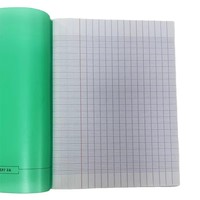 Cahier d'exercices scolaire, cahier de composition, cahier de travail, reliure à agrafes personnalisée, couverture en PP couleur, A5, 192 pages, lignes Seyes françaises