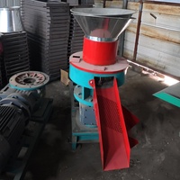 Nouvelle Conception Mini Granulateur à Anneaux pour Biomasse avec Moteur et Composants d'Engrenage, Granulateur Haute Capacité pour Paille, Luzerne et Bagasse