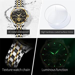 OLEVS 2897 montres de luxe OEM marques logo personnalisé <span class=keywords><strong>montre</strong></span> en acier inoxydable multifonctionnelle étanche phase de lune pour <span class=keywords><strong>femme</strong></span> - Product Image 6