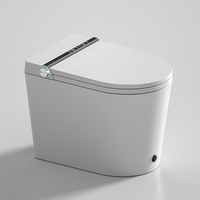 DZOZO Bidet intelligent entièrement automatique à commande mains libres, siège chauffant, télécommande, soins de santé, design à jupe, silencieux