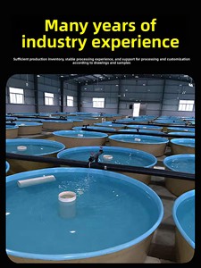 Tanque de Peixes em Fibra de Vidro Personalizável para Criação de Mudas, Modelo Quadrado de Formato Especial para Uso Externo, Processado à Mão, Modelo SR-05 para Camarões e Tartarugas - Product Image 2