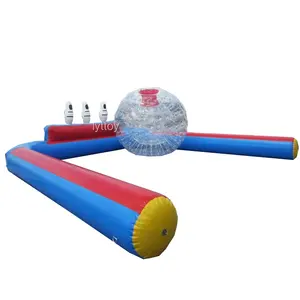 Hot sale outdoor funny game inflatable human bowling ball sets