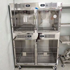 Ruang oksigen suhu konstan kandang fisioterapi inframerah dengan lampu hangat untuk peralatan Diagnosis hewan peliharaan rumah sakit anjing - Product Image 2
