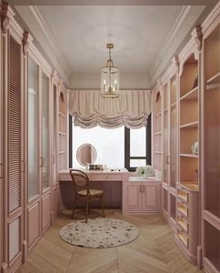 ตู้เสื้อผ้าสีดำพร้อมไฟ LED ประตูกระจกตู้เสื้อผ้าที่เก็บเสื้อผ้า - Product Image 6