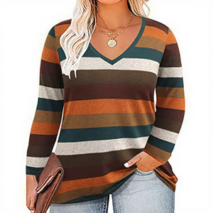 Camisetas de Talla Grande para Mujer, Cuello Redondo, Verano, Ajustadas, Manga Corta, Lisas, Teñidas, Impresión Digital Comprimida, Estilo Dulce, con Logotipo - Product Image 3