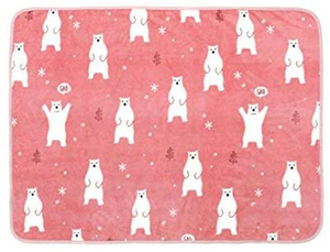 Manta de Bebé Recién Nacido de Felpa de Coral 100% Poliéster, Tejida, Estampada con Temática Animal, Estilo Regalo, Dibujos Animados, 40''x 29'', Súper Suave - Product Image 5