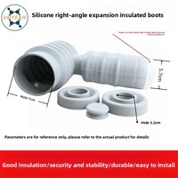 Manchon isolant en caoutchouc silicone 11kV/24kV à angle droit, type expansion, gaine de protection isolante électrique, tube thermorétractable