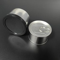Boîtes en fer blanc en stock, boîtes en fer blanc faciles à ouvrir, pot de rangement pour café, fleurs séchées