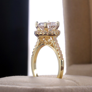 Anello vintage con design a pietra intarsiata per donna, gioiello elegante e alla moda - Product Image 4