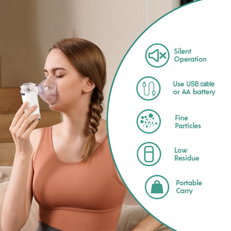 Fitconn Nebulizer - Portable Asthma Inhaler for Home & Travel