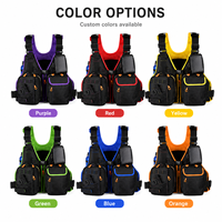 Gilet de sauvetage commercial pour rafting en eaux vives 150N 600D Oxford NBR Foam, réglable, multi-poches, pour kayak et sauvetage aquatique