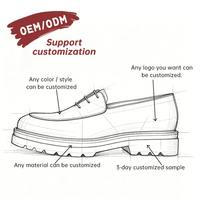 Chaussures Derby OEM pour femmes, légères, en cuir imperméable, style britannique, bicolores blanc et marron, polyvalentes pour le quotidien