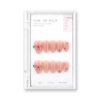 24 faux ongles de haute qualité, style Saint-Valentin, brillants, à poser, réutilisables, faux ongles à marque privée, qualité salon.