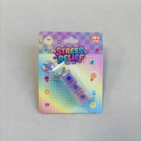 Hot Sale Creative Fashion Macaron Color Mechanical Keyboard Button Stress Relief Toy Keycap Keychain Light Flash Promotion Gift
