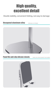 celular Tablet Stand titular de la altura y la altura de ajuste de aluminio de soporte para teléfono de 10 pulgadas pantalla - Product Image 5