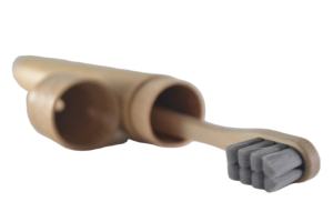 Hochwertige, Ultraweiche Bambuszahnbürste mit Bambusholzetui - Product Image 3