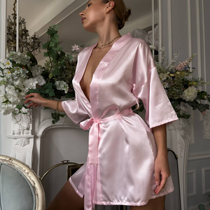 Collezione Invernale: Vestaglie in Raso di Seta Personalizzate con LOGO, Kimono in Raso per Damigelle, Pigiami da Donna Taglie S-3XL - Product Image 3