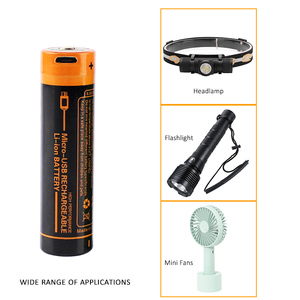 Top Quality P1838A Type-C USB <strong>18650</strong> 3.6V <strong>3800mAh</strong> Rechargeable Li-ion <strong>Battery</strong> for Flashlight - Product Image 2