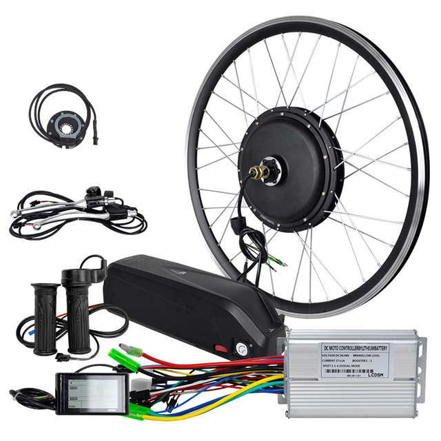 High Power 1000w Electric Bicycle Conversion Kit 20-29inch Ebike Conversion Kit with Ebike Battery Optional