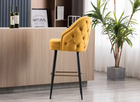 Nouvelle arrivée, chaise de salle à manger en métal de luxe ODM, tabouret de bar