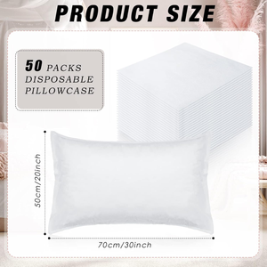 Fundas de Almohada Desechables de Tela No Tejida, Gruesas, Transpirables y Aislantes de la Suciedad, para Salones de Belleza, Viajes, Hoteles y Hostales - Product Image 2