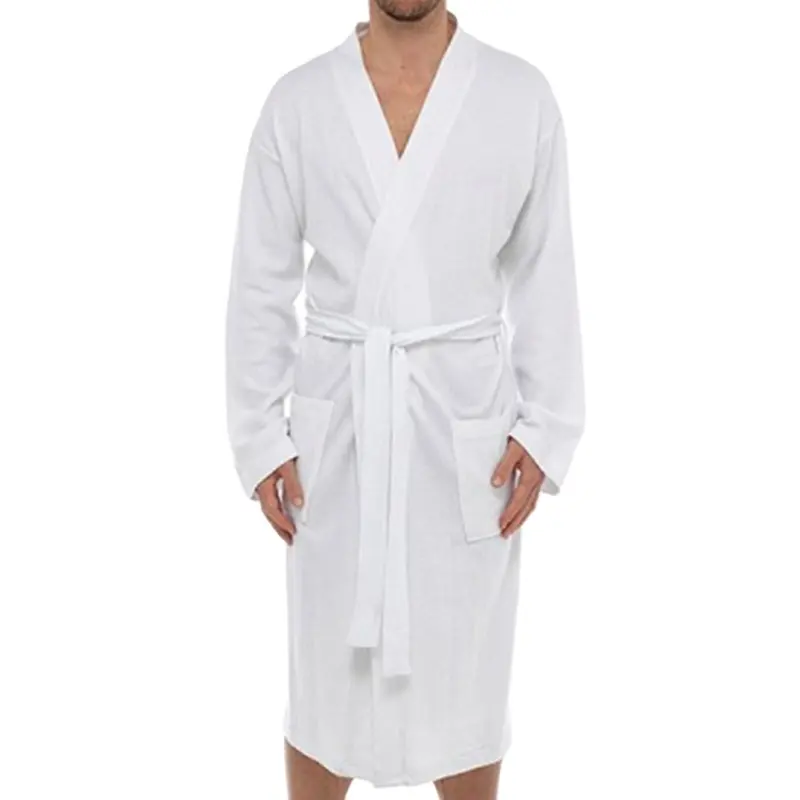 Morden Luxury Professional Saling 100% Bio-Baumwolle Plus Size Waffel Baumwolle Roben Bad Kleid Dusche Spa Robe