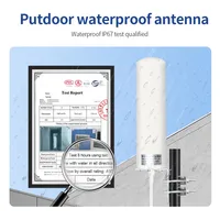 Antenne 4G LTE 5G MIMO verticale extérieure étanche avec connecteur mâle CRC9 TS9, câble d'extension double 5M pour routeur modem