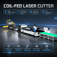 Machine de découpe laser automatique à alimentation par bobine CE avec dérouleur hydraulique 8T 10T 15T pour la découpe de tôles en acier inoxydable