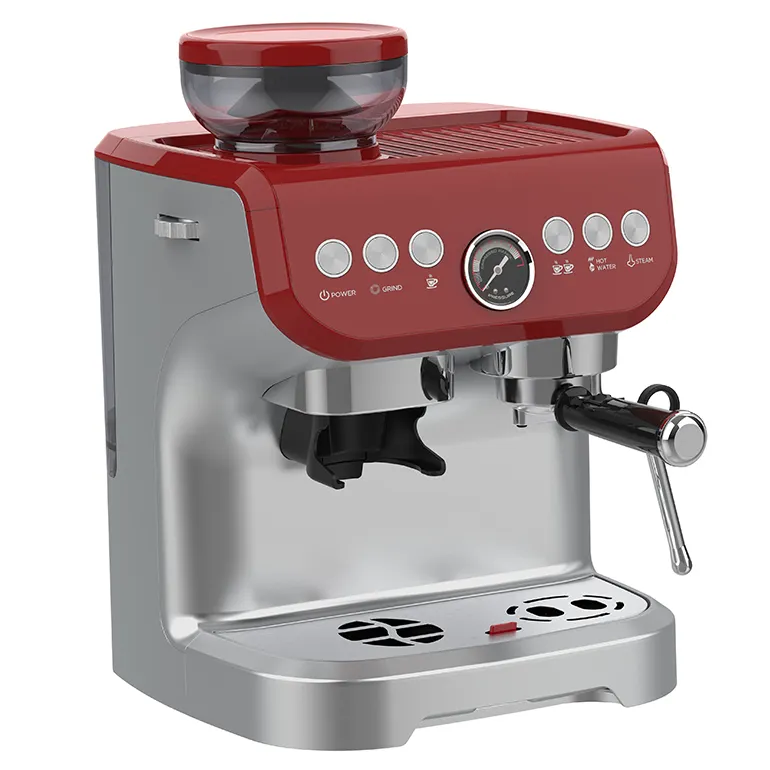 Cafeteira cafetera cappuccino, máquina de café profissional semi automática com expresso