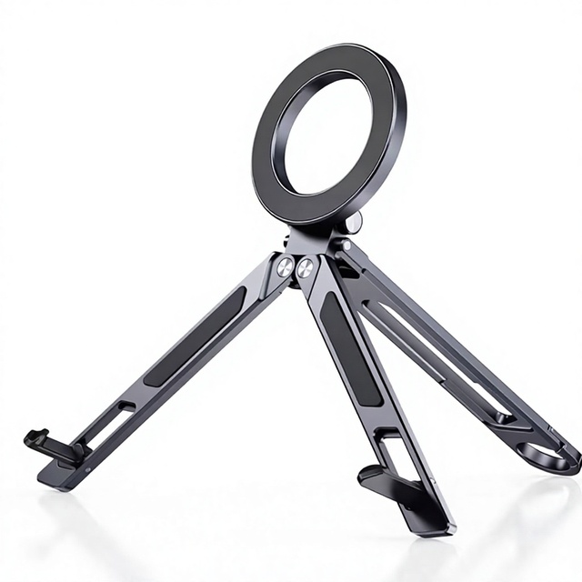 N3 Magnetic Phone Tablet Stand Desk Folding Portable Aluminum Alloy Metal Tripod Multifunctional for iphone 17 16 15  Pro Max
