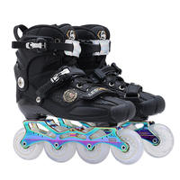 Patins à roulettes freestyle unisexes pour adultes en fibre de carbone, roues simples, professionnels, pour l'extérieur