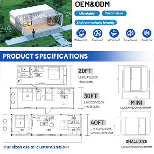 Casa Contenedor Tipo Cabaña Apple - Diseño Moderno, Construcción <span class=keywords><strong>de</strong></span> Acero Transpirable, Fácil Instalación, Oficina Exterior, Sala <span class=keywords><strong>de</strong></span> Estar, Entrada - Product Image 4