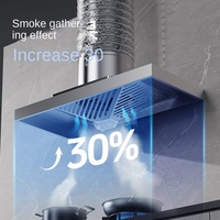 Grande hotte de cuisine domestique à gaz, ventilateur de ventilation, hotte aspirante, Machine d'extraction de fumée simple, grande aspiration domestique