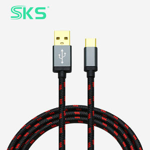 Câble USB-<span class=keywords><strong>A</strong></span> vers Type-C tressé en denim SKS 1m/2m 5A PD Charge rapide Conducteur en cuivre pur Gaine en nylon blindage <span class=keywords><strong>Imprimante</strong></span> IOS - Product Image 1