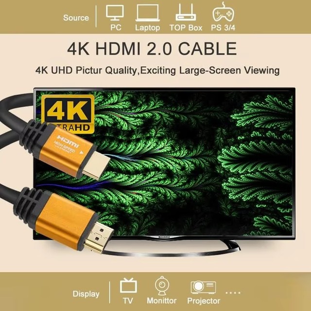 Xput 2.0 Version 4K HDMI to HDMI Cable Bulk TV HDTV PS4 Hometheater  for Projector Computer Monitor Home Theater HDTV PS4