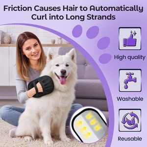 Gants anti-statiques pour le nettoyage des animaux de compagnie, éliminateur de poils électrostatiques pour chats et chiens, pour le toilettage domestique - Product Image 2
